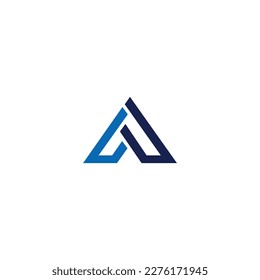 Letter A abstract logo icon