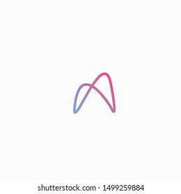Letter A Abstract Logo Icon Design Template - Vector