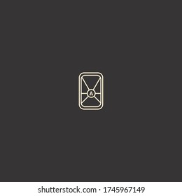 Letter A Abstract logo icon template design in Vector illustration