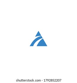 Letter A Abstract logo icon template design in Vector illustration