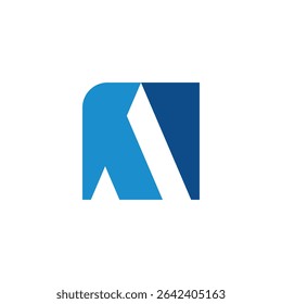а letter abstract logo modern style