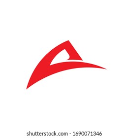 Letra A Logotipo abstracto
diseño de logotipo sencillo y sólido
