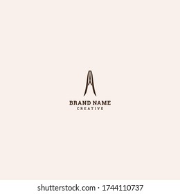 Letter A Abstract logo template design in Vector illustration 