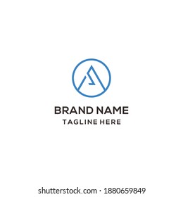 Design-Emblem-Design-Konzept für abstrakte Logos Letter AS Creative Symbol 