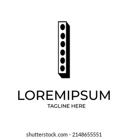 I letter abstract Logo Template Design Vector