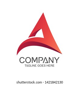 Letter A Abstract Logo Vector