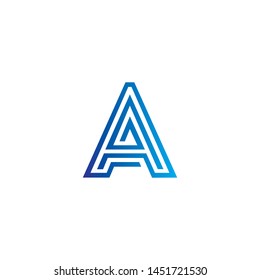 A letter Abstract logo Vector