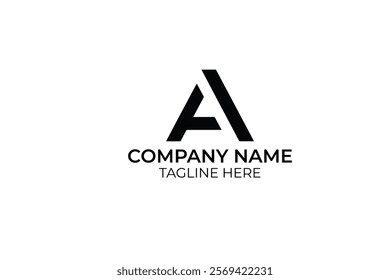 letter A abstract logo vector for company