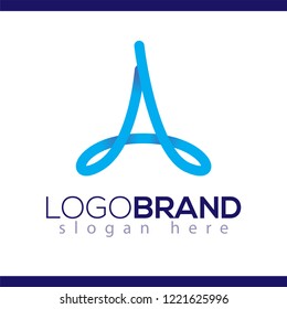 A Letter Abstract Logo vector Element. Abstract Letter Logo template