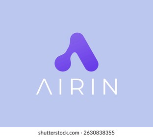 Letter A Abstract logo vector image