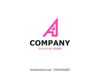 letter a abstract modern logo