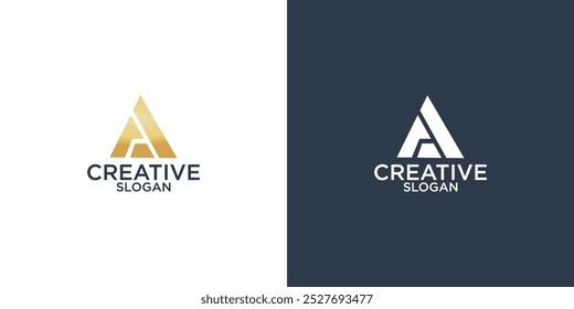  letra a vetor de design de logotipo de monograma abstrato