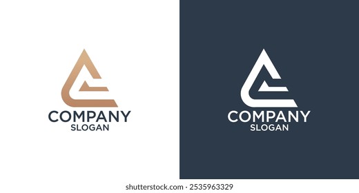 letra Un Vector de diseño de logotipo de monograma abstracto