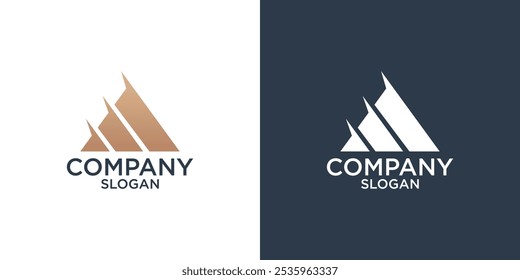 letter A abstract monogram logo design vector