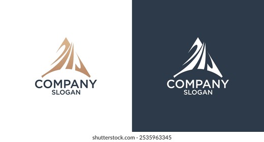 letter A abstract monogram logo design vector