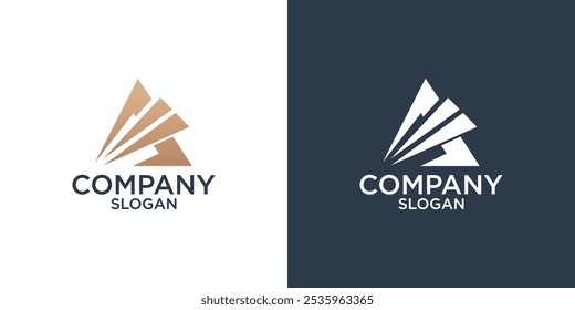 letter A abstract monogram logo design vector