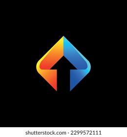 Letter abstract monogram simple logo, modern and minimal logo design. This logo can be used for company, website and printing