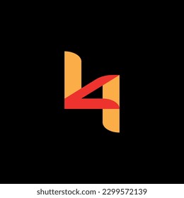 Letter abstract monogram simple logo, modern and minimal logo design. This logo can be used for company, website and printing