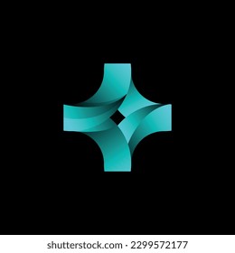 Letter abstract monogram simple logo, modern and minimal logo design. This logo can be used for company, website and printing
