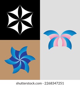 Letter, abstract, monogram, simple, modern and minimal logo design. This logo can be used for company, website and printing