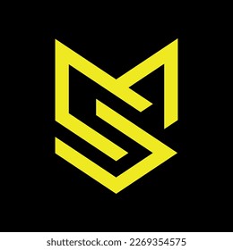 Letter, abstract, monogram, simple, modern and minimal design. This logo can be used for company, website and printing