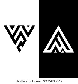 Letter, abstract, monogram, simple, modern and minimal logo design. This logo can be used for company, website and printing