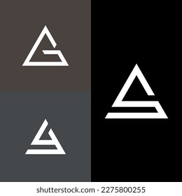 Letter, abstract, monogram, simple, modern and minimal logo design. This logo can be used for company, website and printing