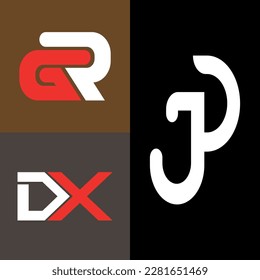 Letter abstract monogram simple  modern and minimal logo design. This logo can be used for company, website and printing