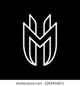 Letter abstract monogram  simple modern  and minimal logo design. This logo can be used for company, website and printing