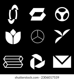 Letter abstract monogram, simple, modern and minimal design. This logo can be used for company, website and printing