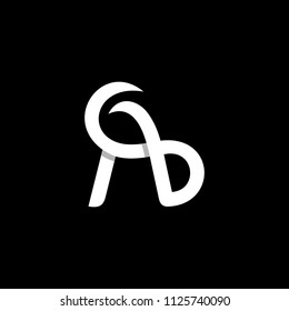 Letter A abstract unique logo design