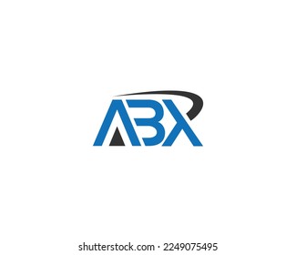 Letter ABX Initials Logo Design Monogram Alphabet Vector Template.