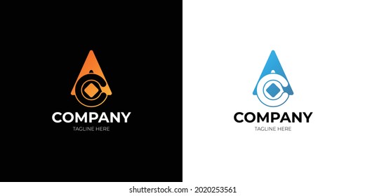 Letter AC or CA Logo Template Design