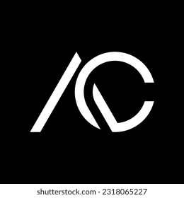 Letter AC creative minimal monogram logo