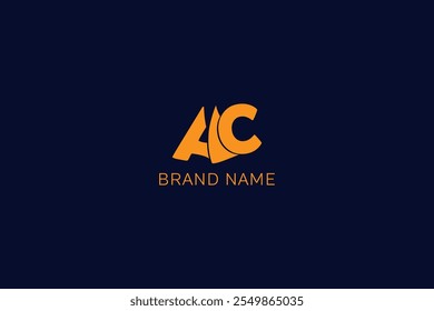 Diseño de letra AC en estilo extra audaz, ofreciendo una presencia fuerte e impactante. Ideal para una marca audaz, haciendo una declaración poderosa en logotipos, identidades comerciales y materiales de marketing.