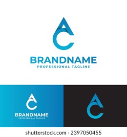 Letter AC Drop Logo, suitable for business related to Drop with AC intial