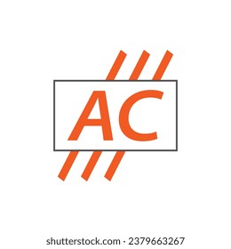 letter AC logo. A C. AC logo design vector illustration for creative company, business, industry
