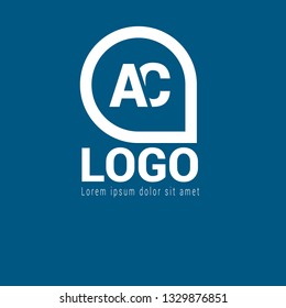 letter AC logo concept. Designed for your web site design, logo, app, UI