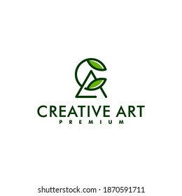 Letter AC logo design monogram vector