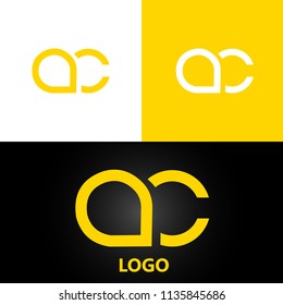 letter AC Logo Design Template Element