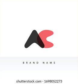Design-Vorlagen für Buchstaben-AC-Logo