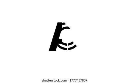 Letter AC logo design template elements Vector