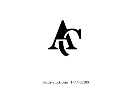 Design-Elemente für das Buchstaben-AC-Logo, Vektor