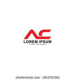 Letter AC logo design template elements
