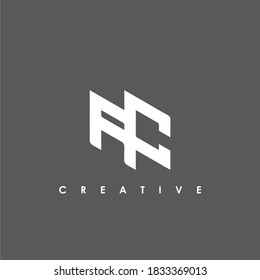 Letter AC logo design template elements
