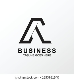 Letter AC logo design vector illustration