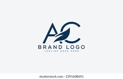 letter AC logo design vector template design for brand
