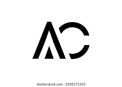 Letter AC logo design vector.
