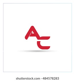 Letter AC Logo Element. Vector Template Design