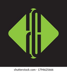 Letter AC logo icon. Flat vector design template
